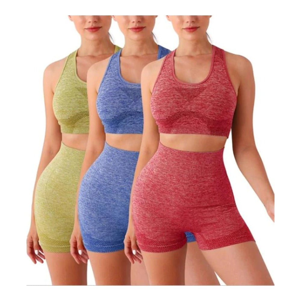 Conjunto Deport Short Levanta Cola Y Top