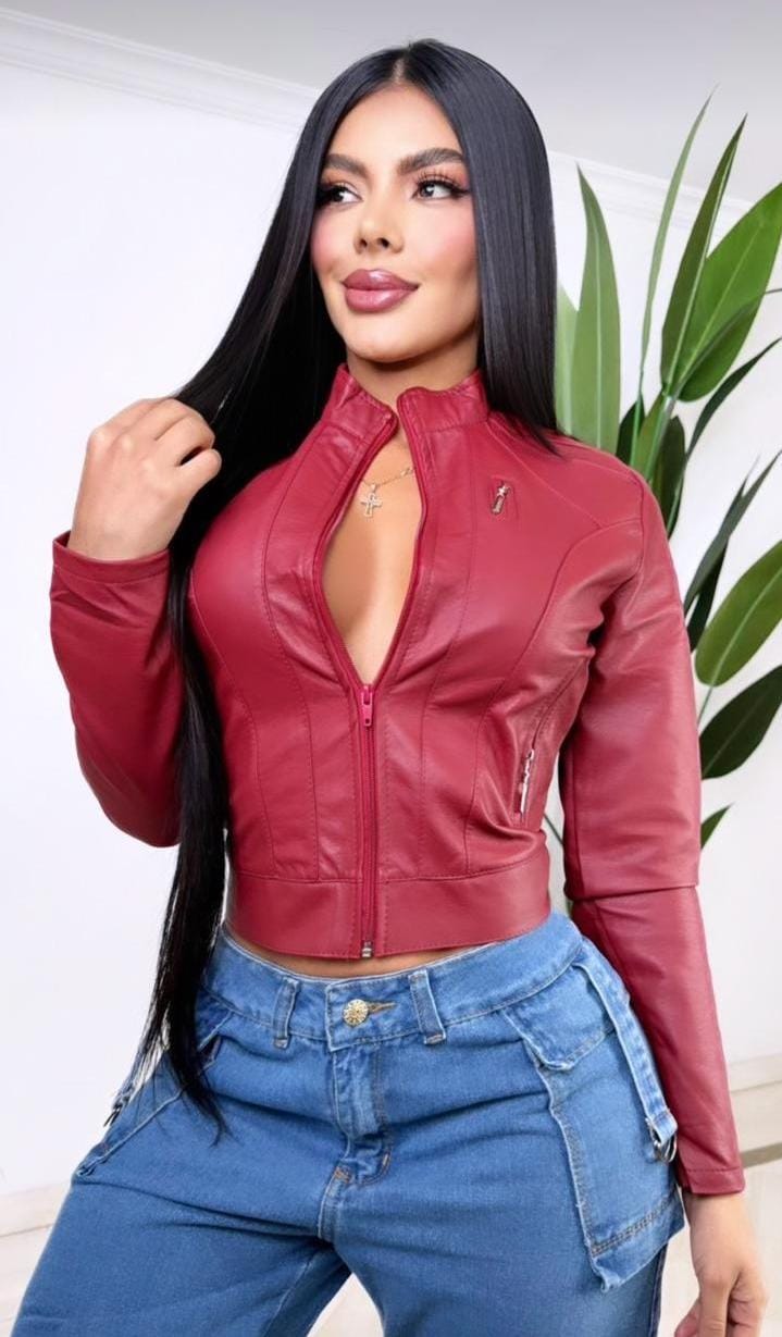 Chaqueta Sencilla en Cuerotex