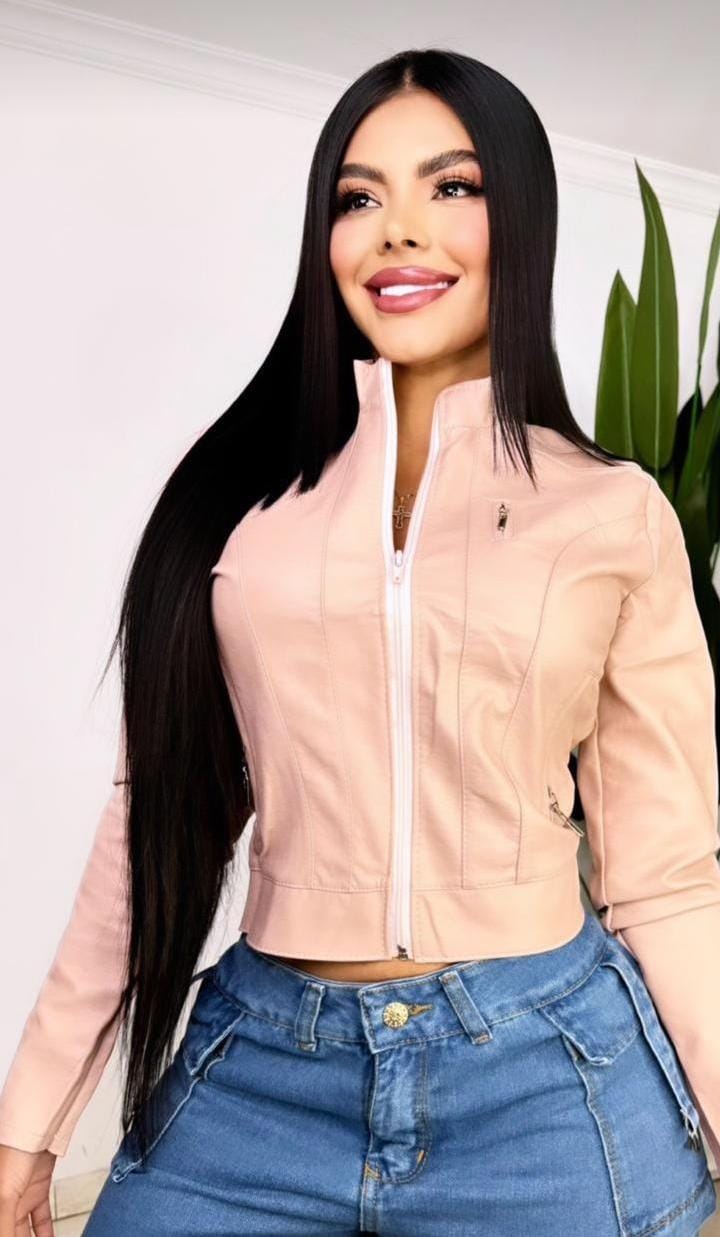 Chaqueta Sencilla en Cuerotex